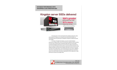 Kingston Server SSD가 제공되었습니다